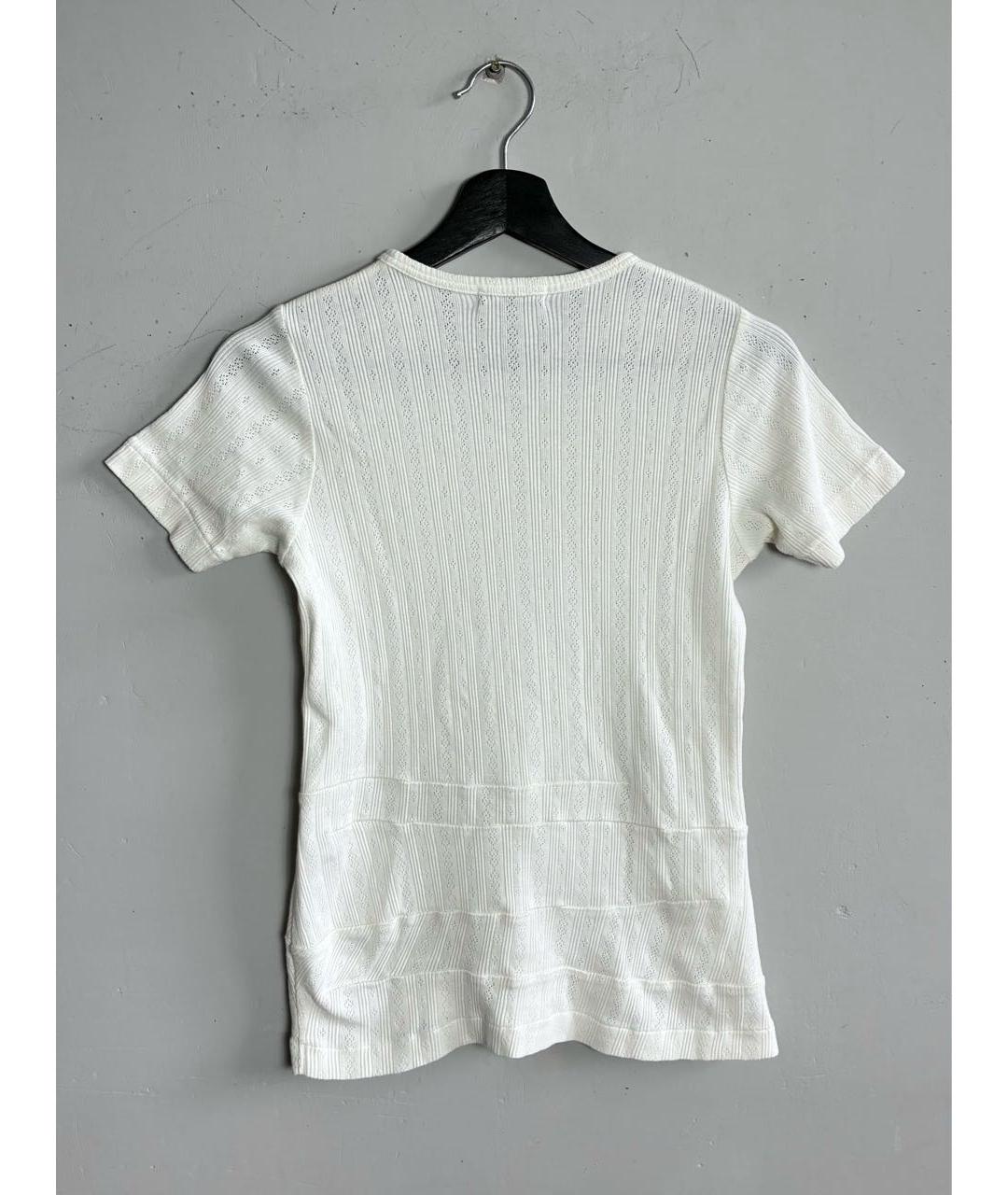 COMME DES GARÇONS Белая хлопковая футболка, фото 2