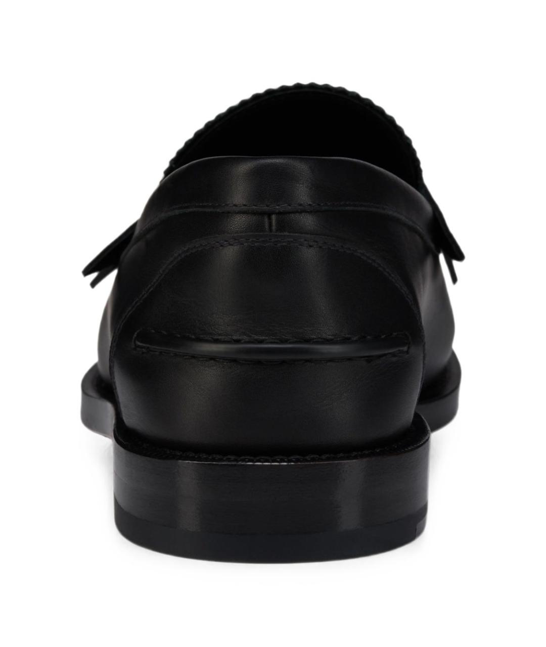 CHRISTIAN LOUBOUTIN Черные кожаные лоферы, фото 5
