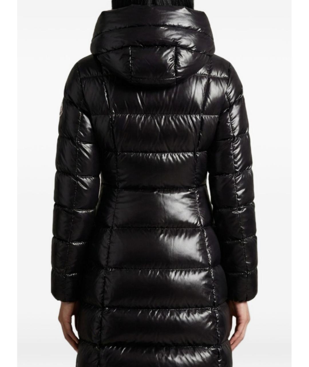 MONCLER Черный полиамидовый пуховик, фото 3