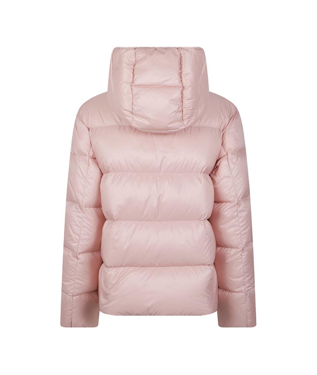 MONCLER Розовый полиамидовый пуховик, фото 2