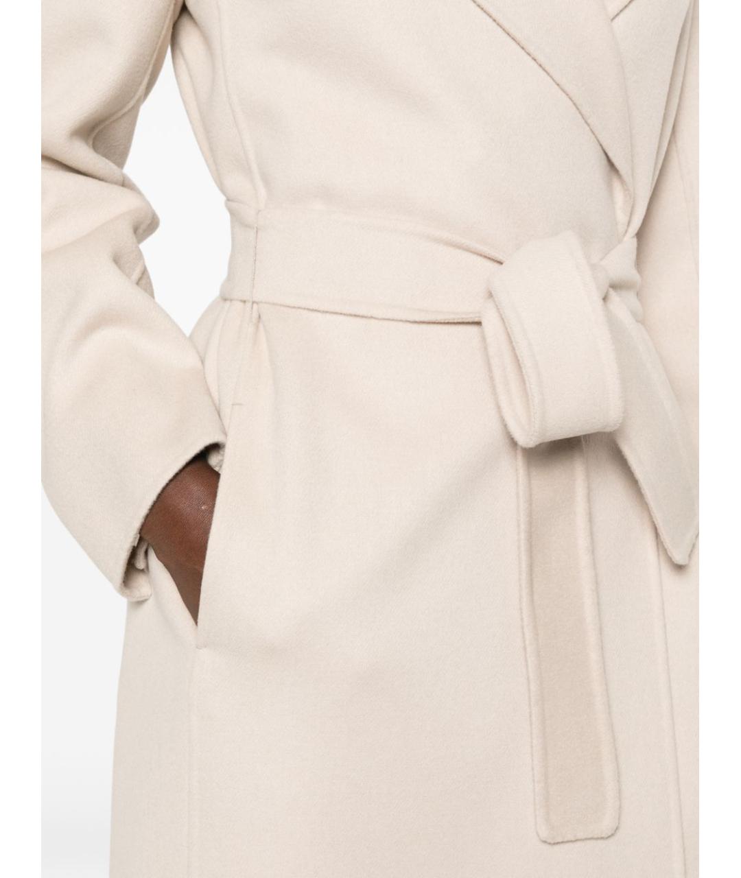 'S MAX MARA Бежевое шерстяное пальто, фото 3