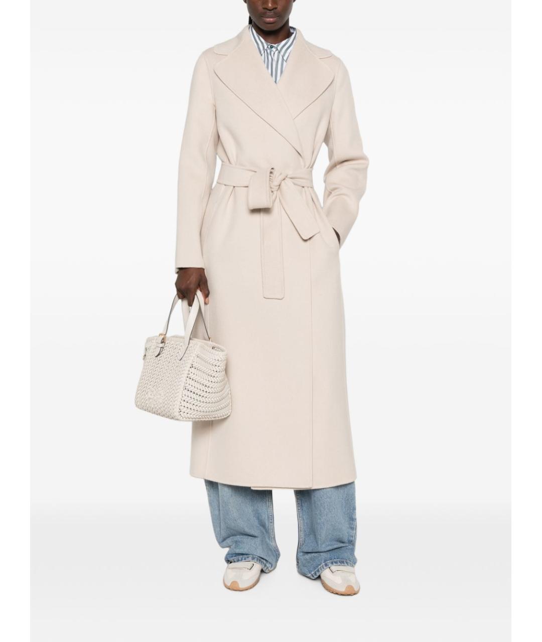 'S MAX MARA Бежевое шерстяное пальто, фото 2