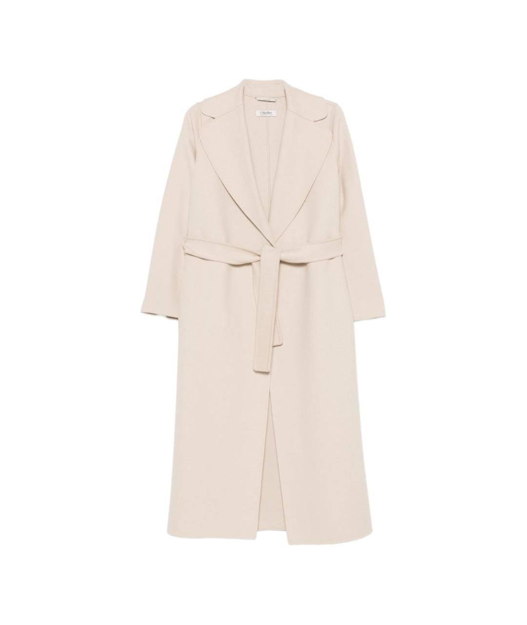 'S MAX MARA Бежевое шерстяное пальто, фото 1