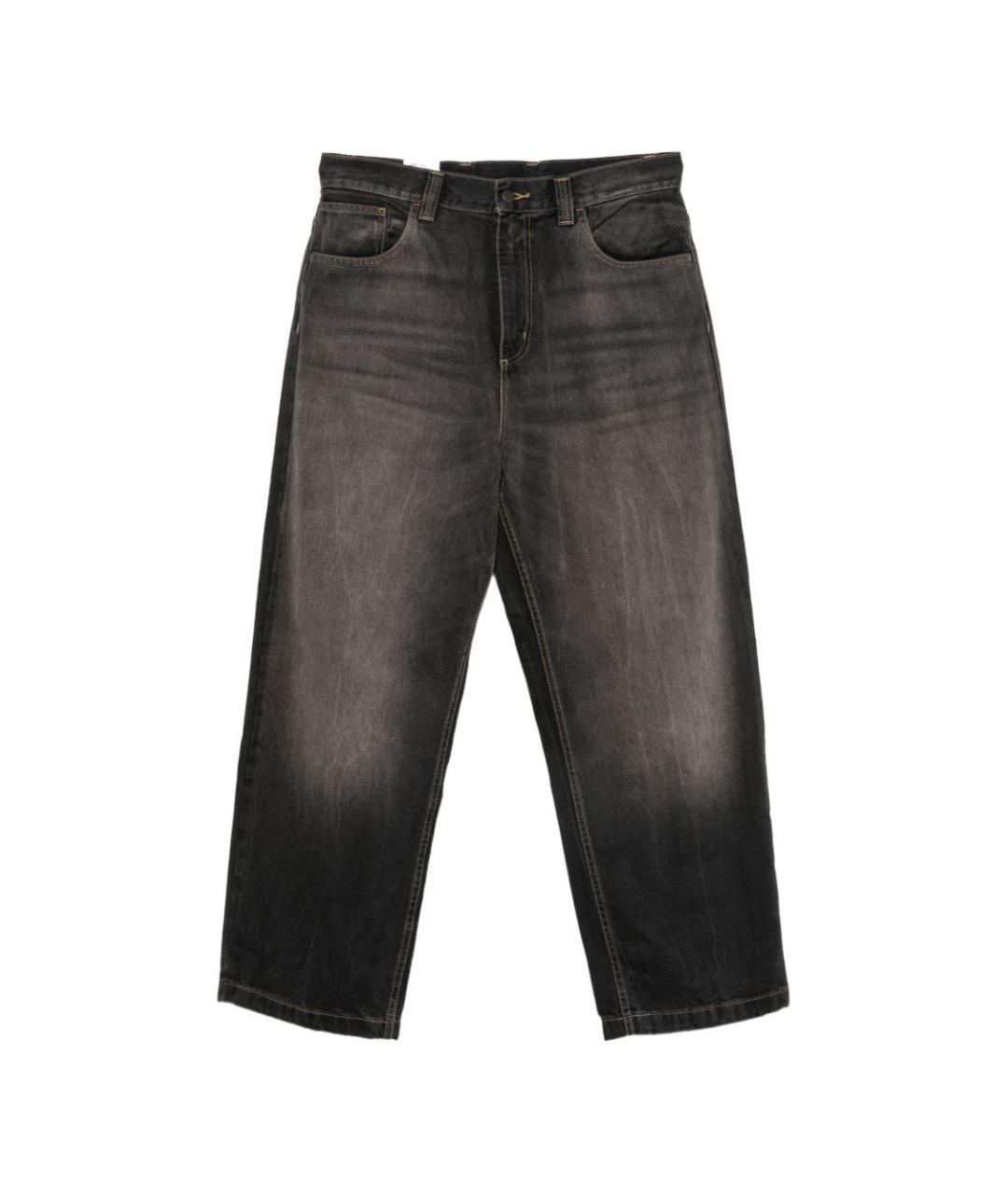 CARHARTT WIP Черные хлопковые прямые джинсы, фото 1