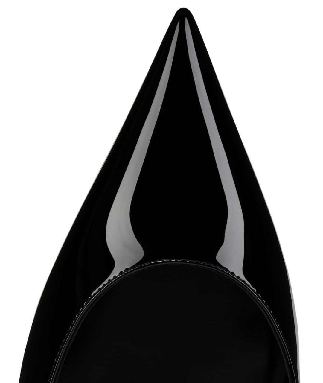 CHRISTIAN LOUBOUTIN Черные кожаные туфли, фото 2
