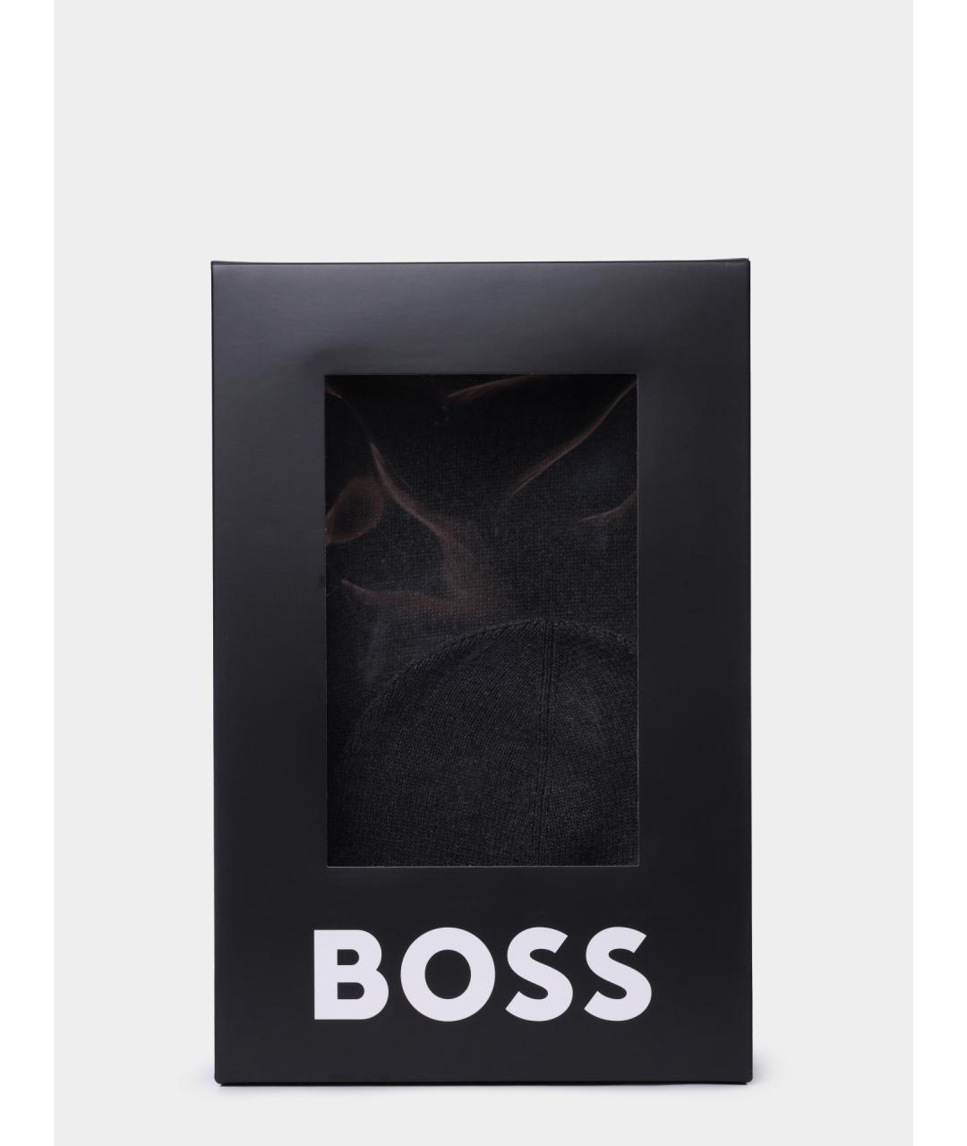 HUGO BOSS Серая хлопковая шапка, фото 2