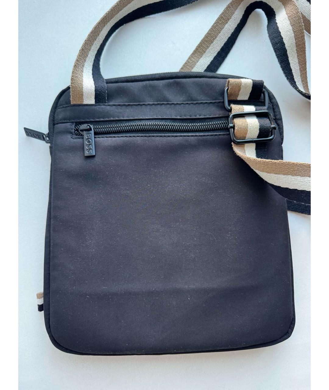 HUGO BOSS Черная тканевая барсетка, фото 3