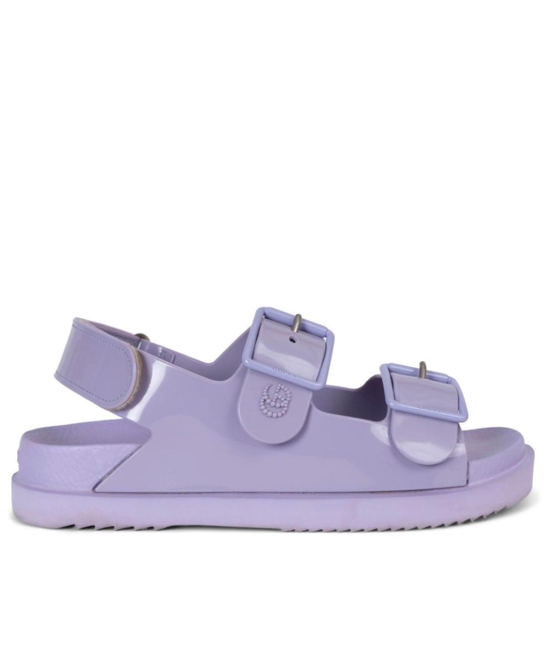 GUCCI Фиолетовые сандалии, фото 3