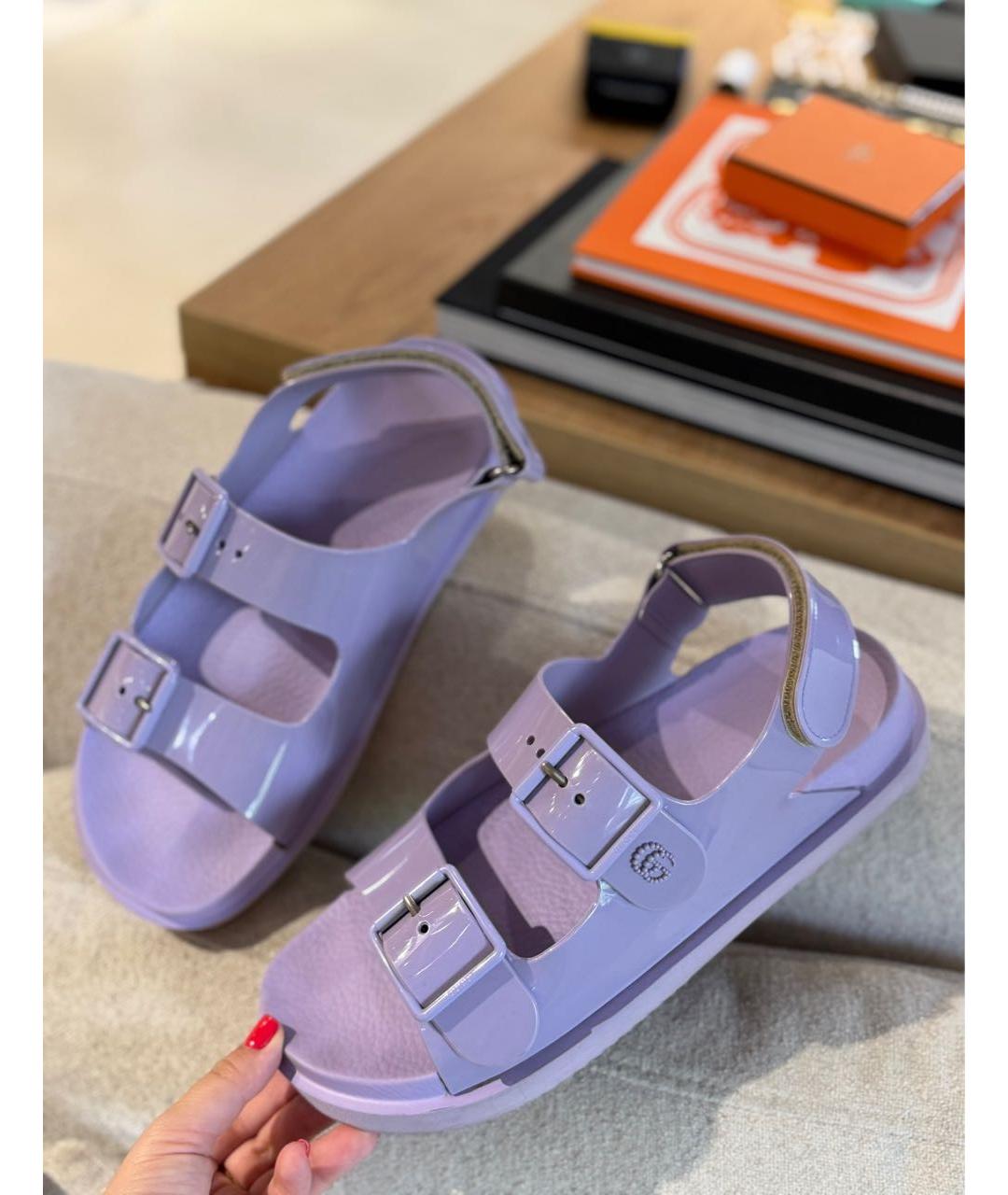 GUCCI Фиолетовые сандалии, фото 2