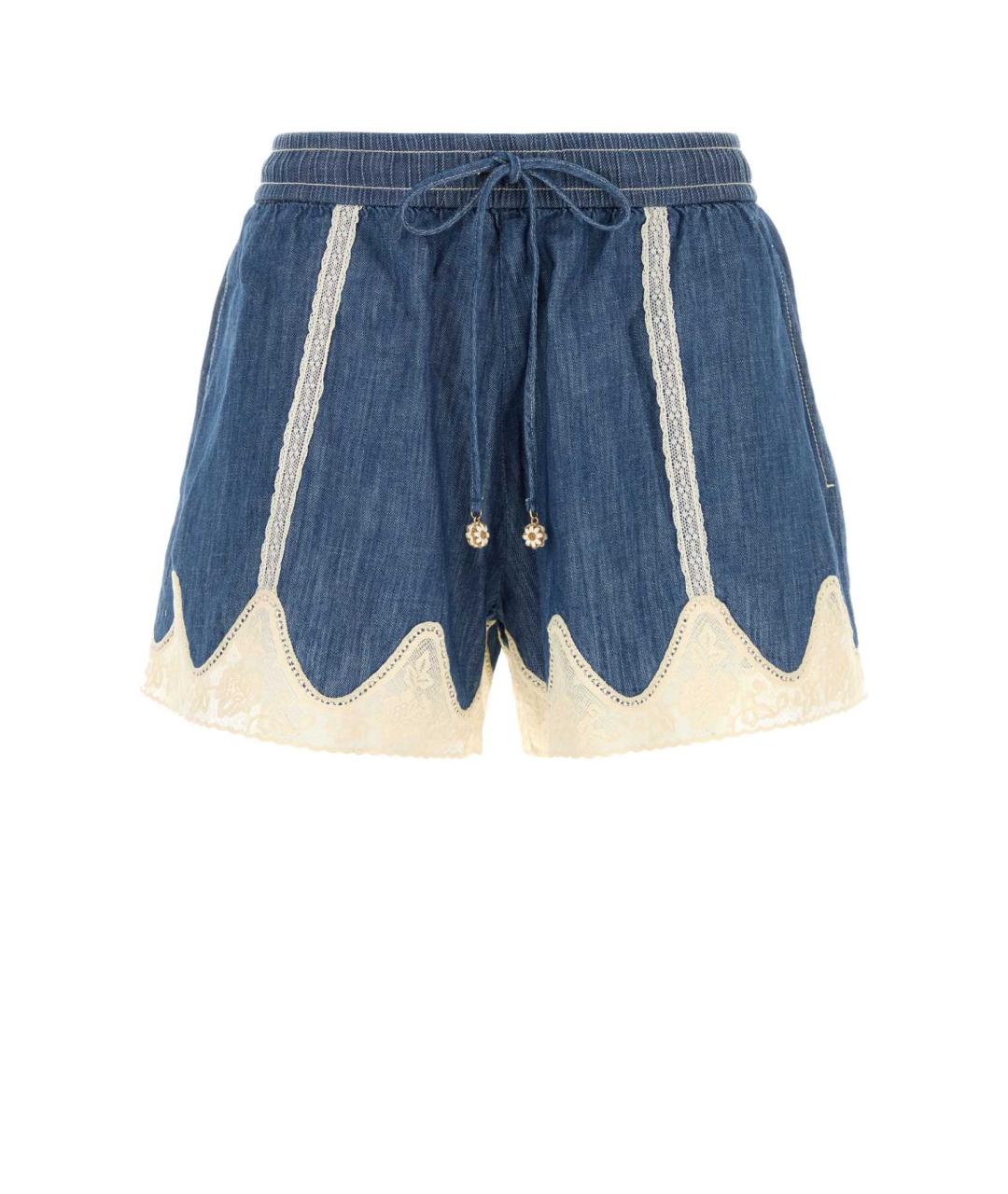 ZIMMERMANN Синие хлопковые шорты, фото 1