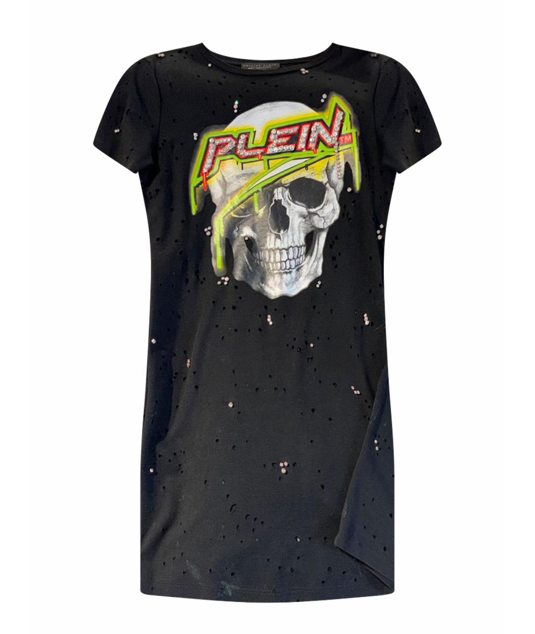 PHILIPP PLEIN Черное повседневное платье, фото 1