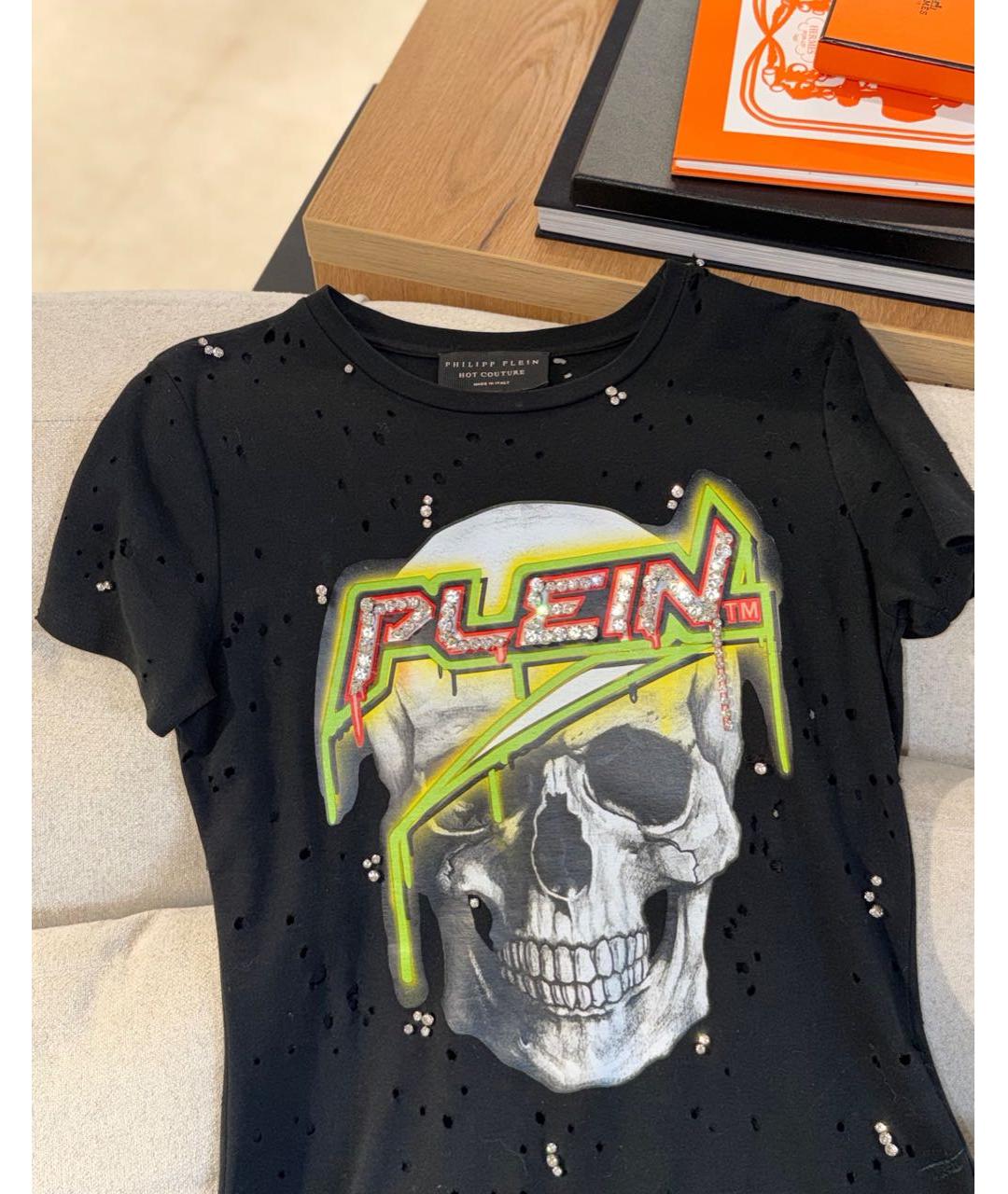 PHILIPP PLEIN Черное повседневное платье, фото 2