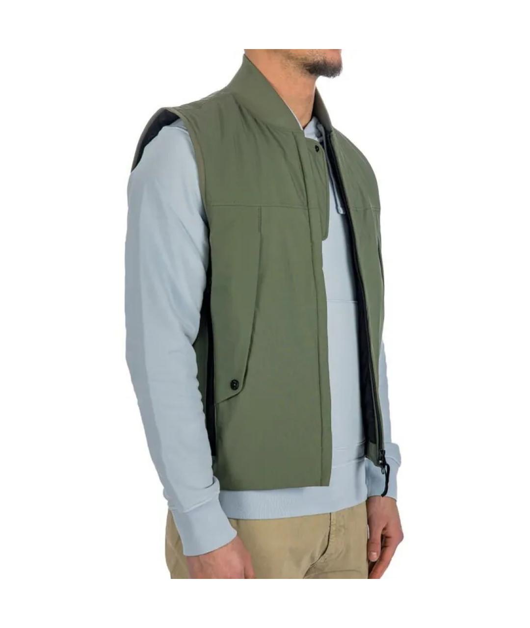 STONE ISLAND Зеленый жилет, фото 3