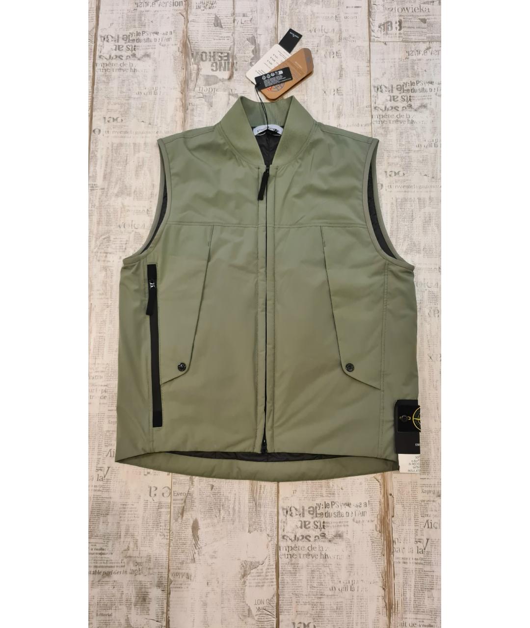 STONE ISLAND Зеленый жилет, фото 10
