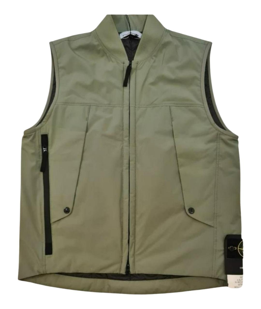 STONE ISLAND Зеленый жилет, фото 1