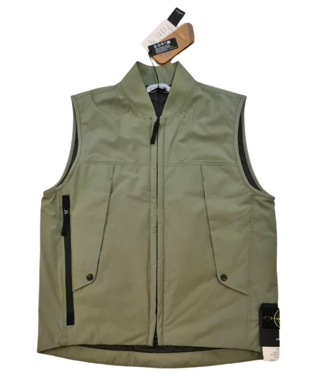 STONE ISLAND Зеленый жилет, фото 11