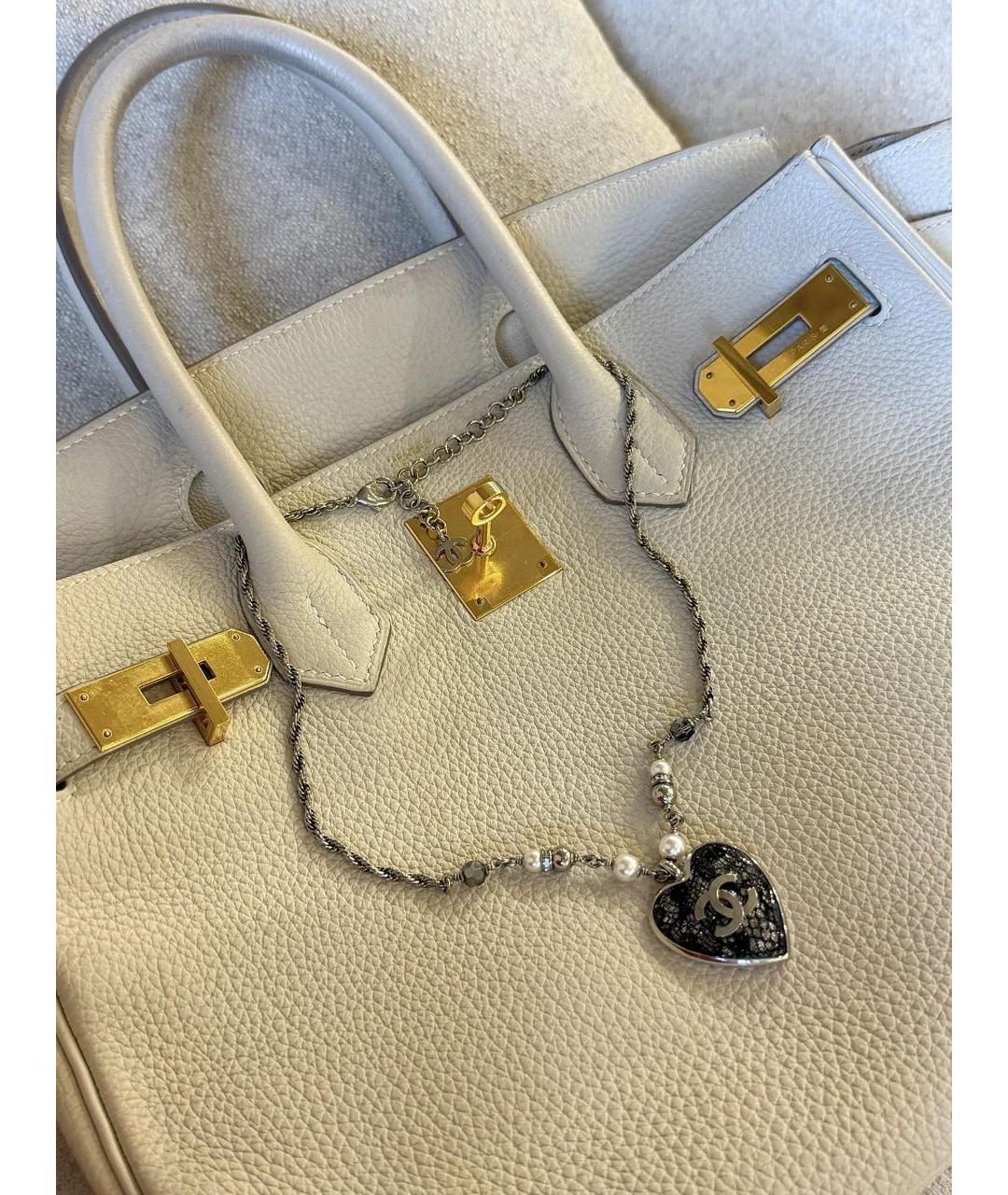 CHANEL Серебряная металлическая подвеска, фото 4