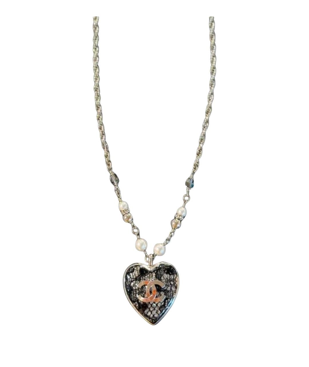 CHANEL Серебряная металлическая подвеска, фото 1