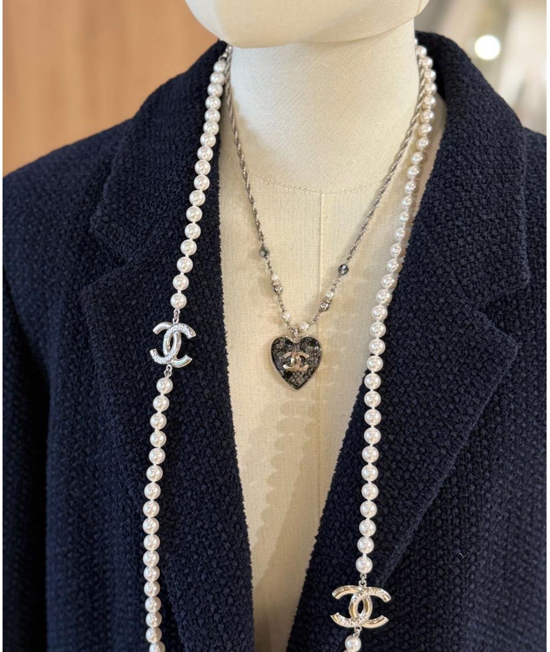 CHANEL Серебряная металлическая подвеска, фото 2