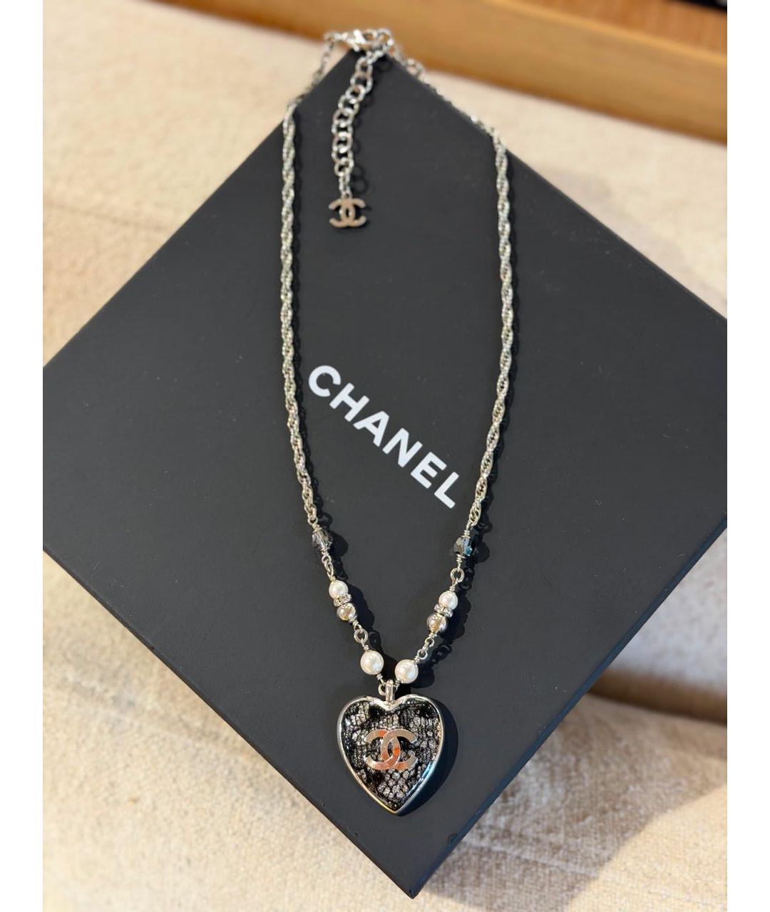 CHANEL Серебряная металлическая подвеска, фото 5