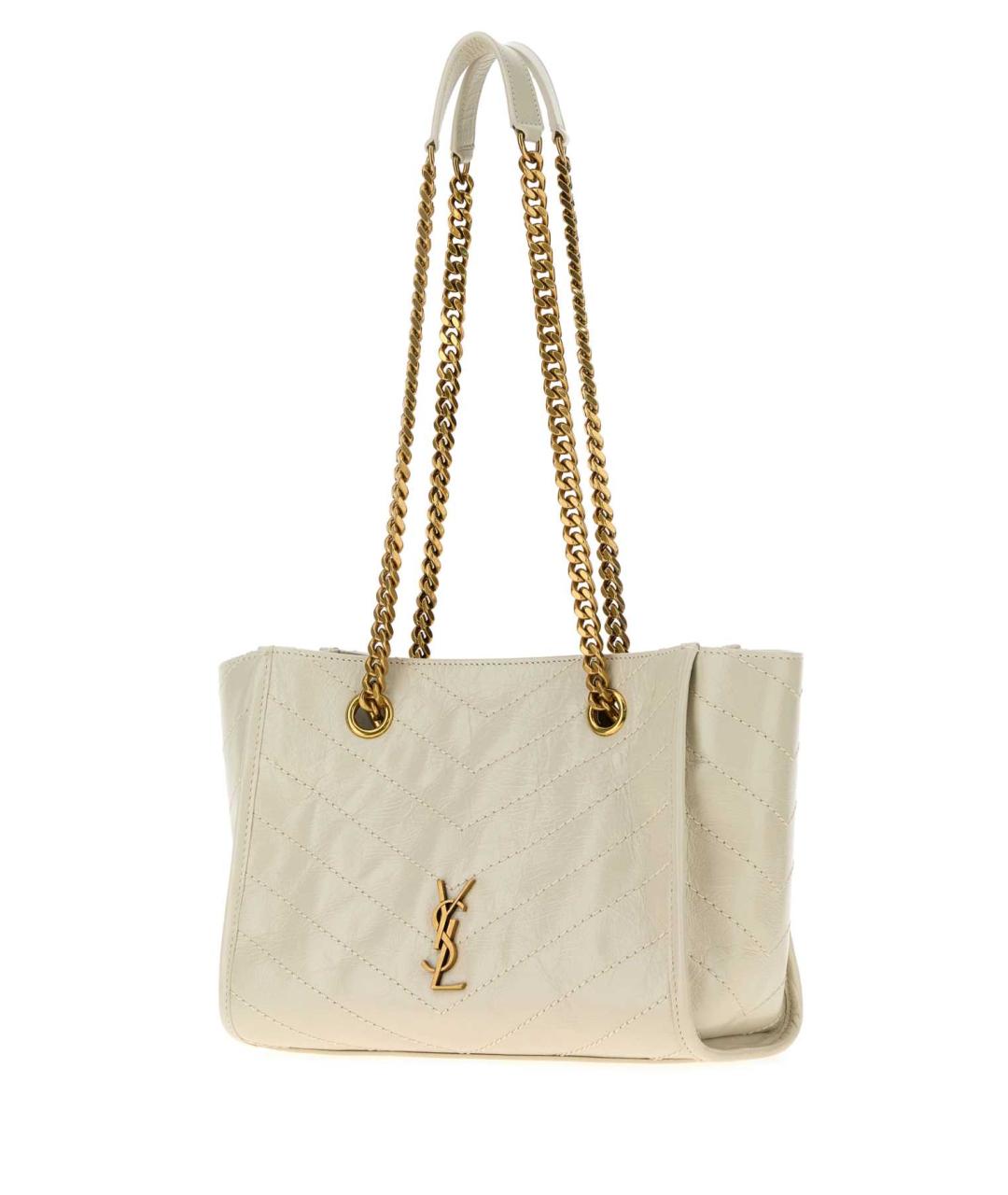 SAINT LAURENT Бежевая сумка тоут, фото 2