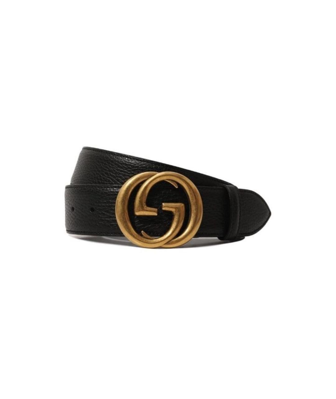GUCCI Черный кожаный ремень, фото 9
