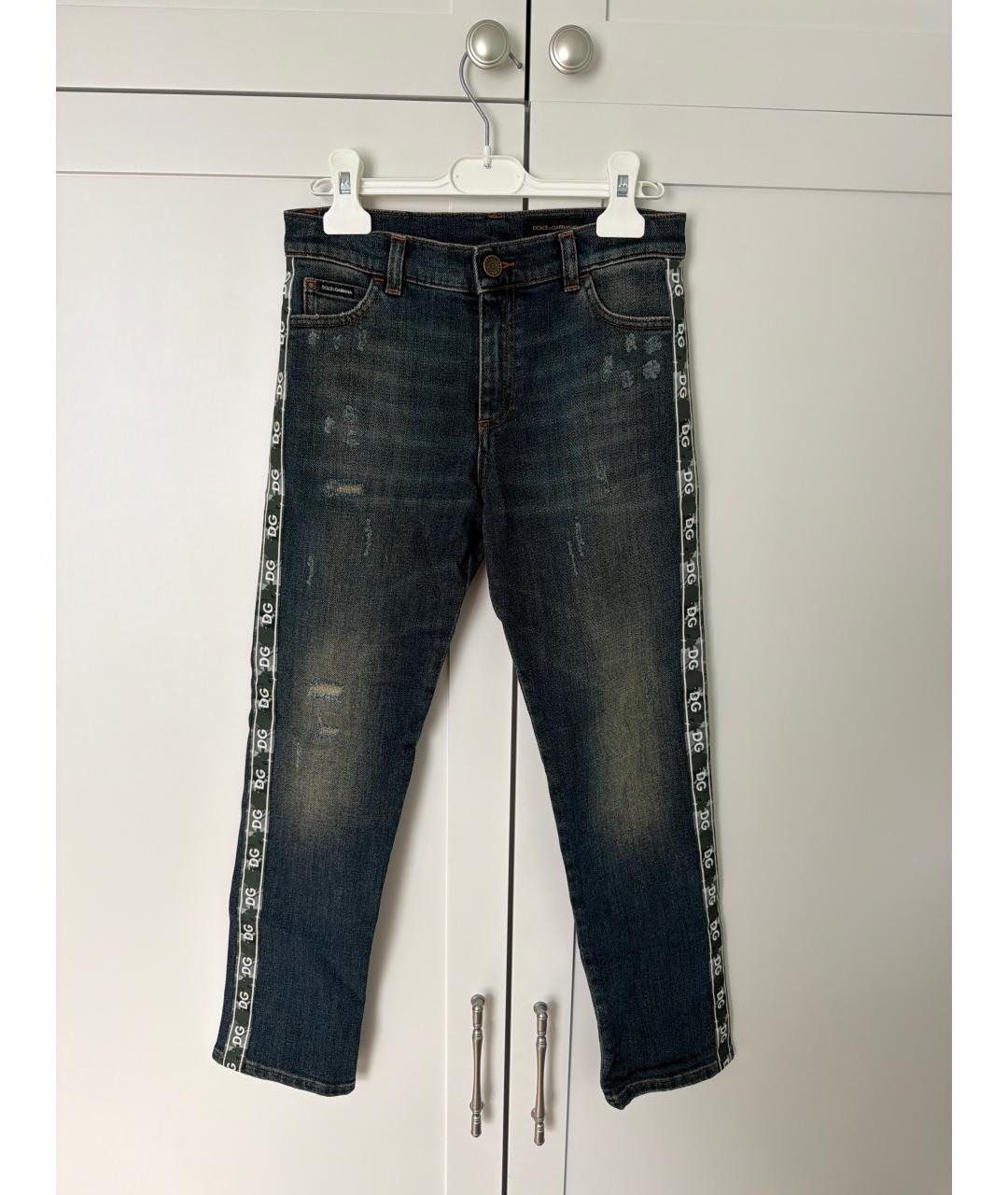 DOLCE&GABBANA Хаки деним детские джинсы, фото 9