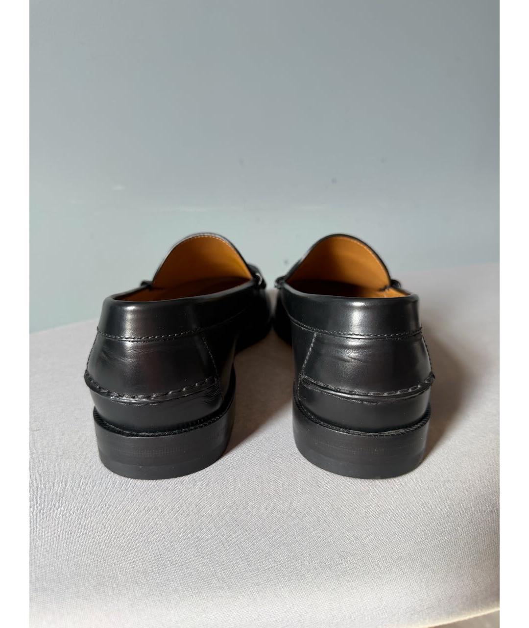 GUCCI Черные кожаные лоферы, фото 4