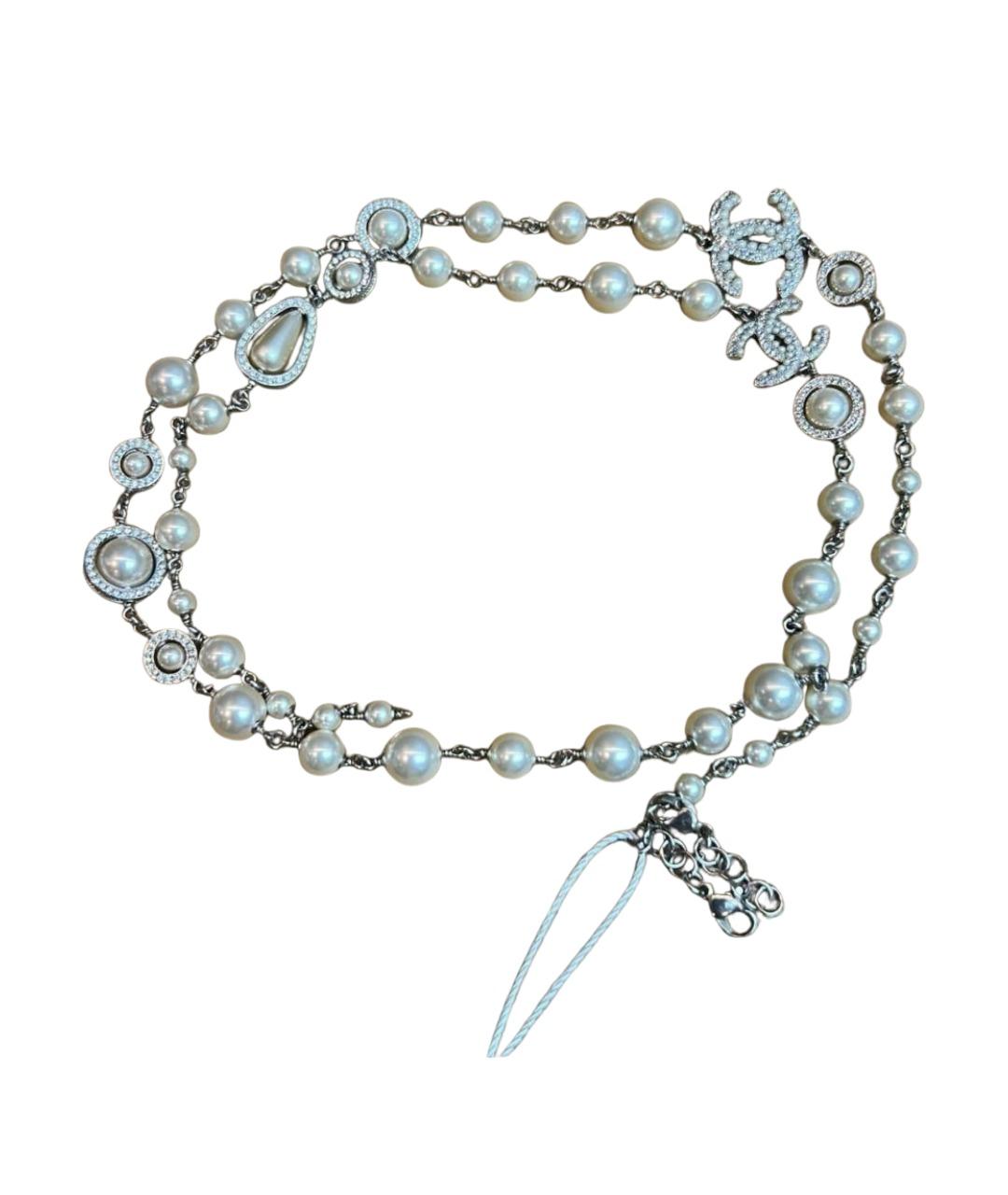 CHANEL Серебряное металлическое колье, фото 1