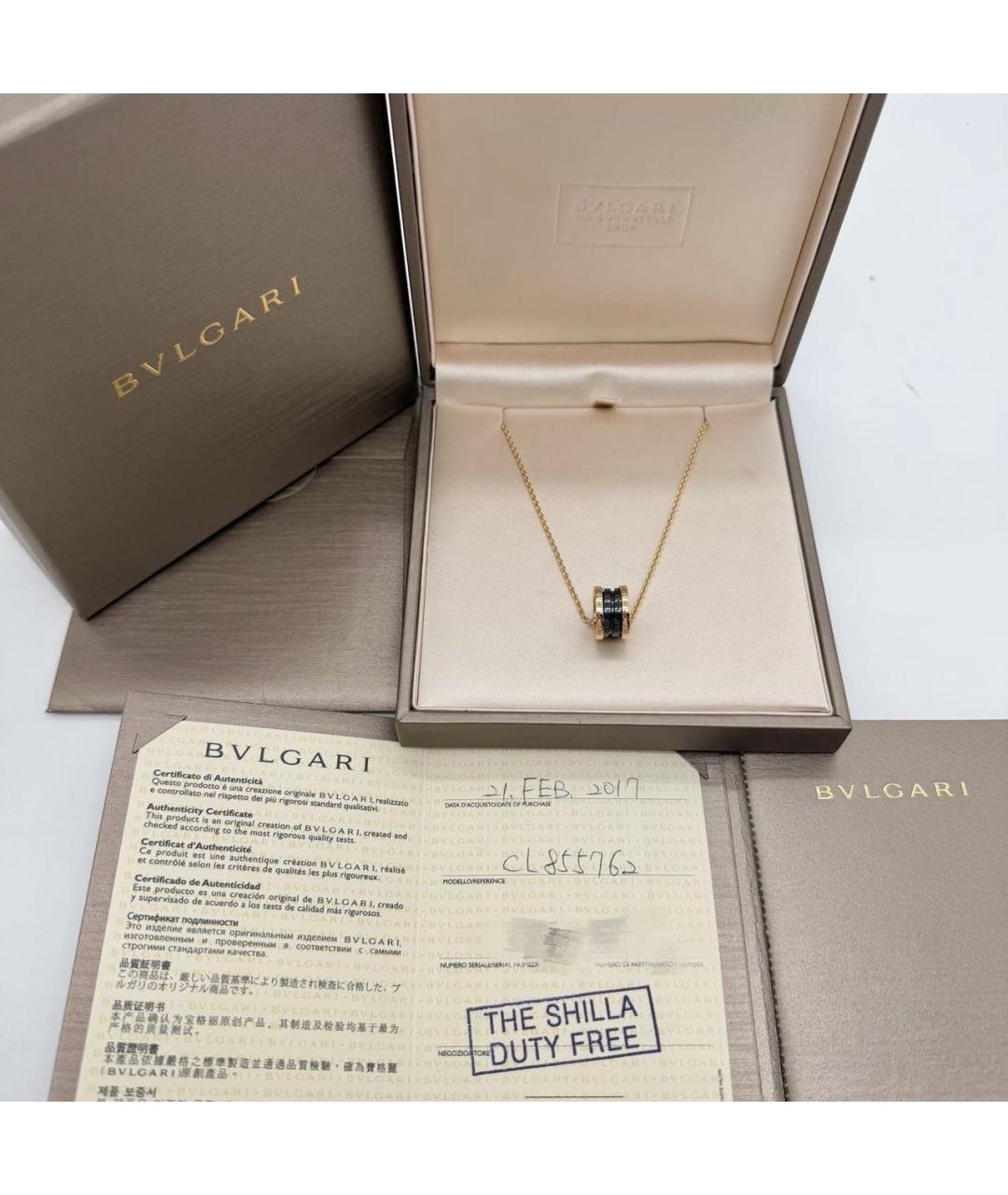 BVLGARI Золотая подвеска из розового золота, фото 3