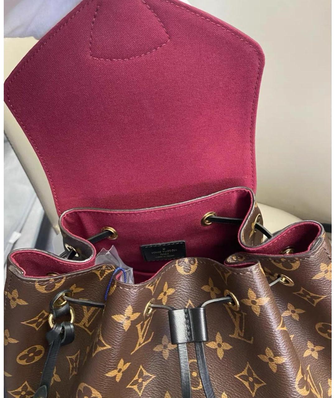 LOUIS VUITTON Коричневый рюкзак из канвы, фото 5