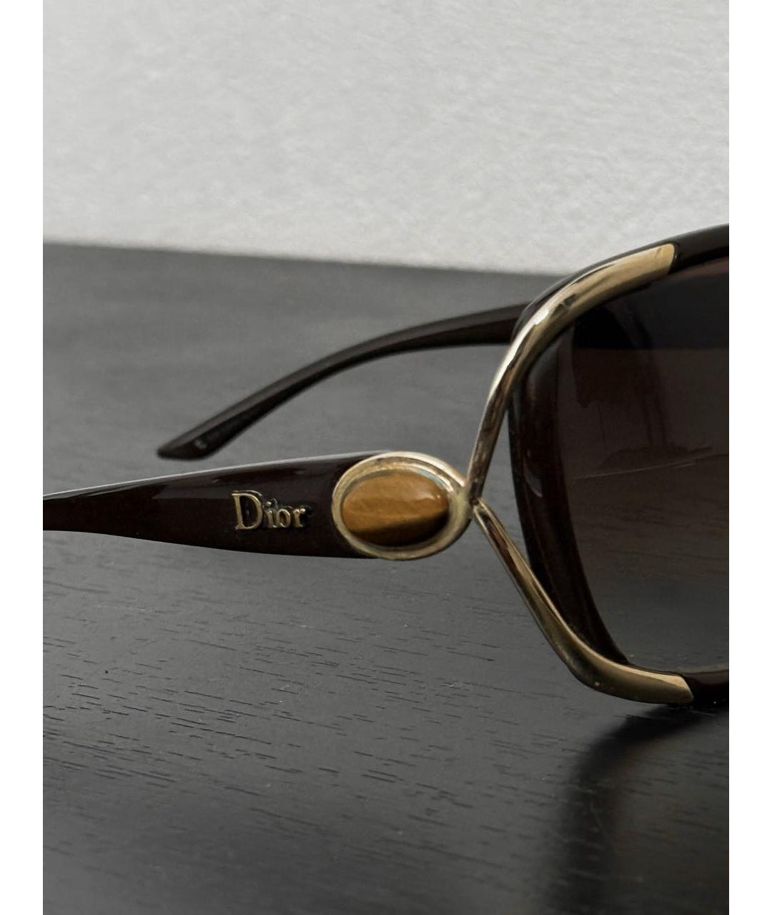 CHRISTIAN DIOR Коричневые солнцезащитные очки, фото 3