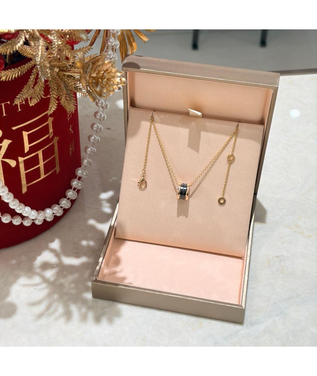 BVLGARI Золотая подвеска из розового золота, фото 2