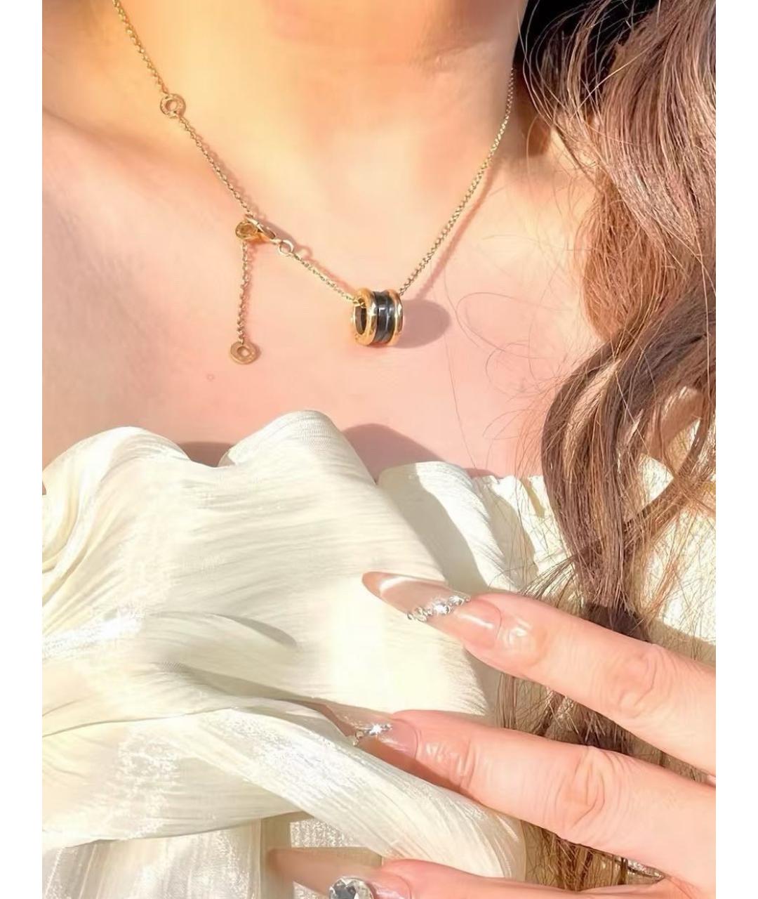 BVLGARI Золотая подвеска из розового золота, фото 4