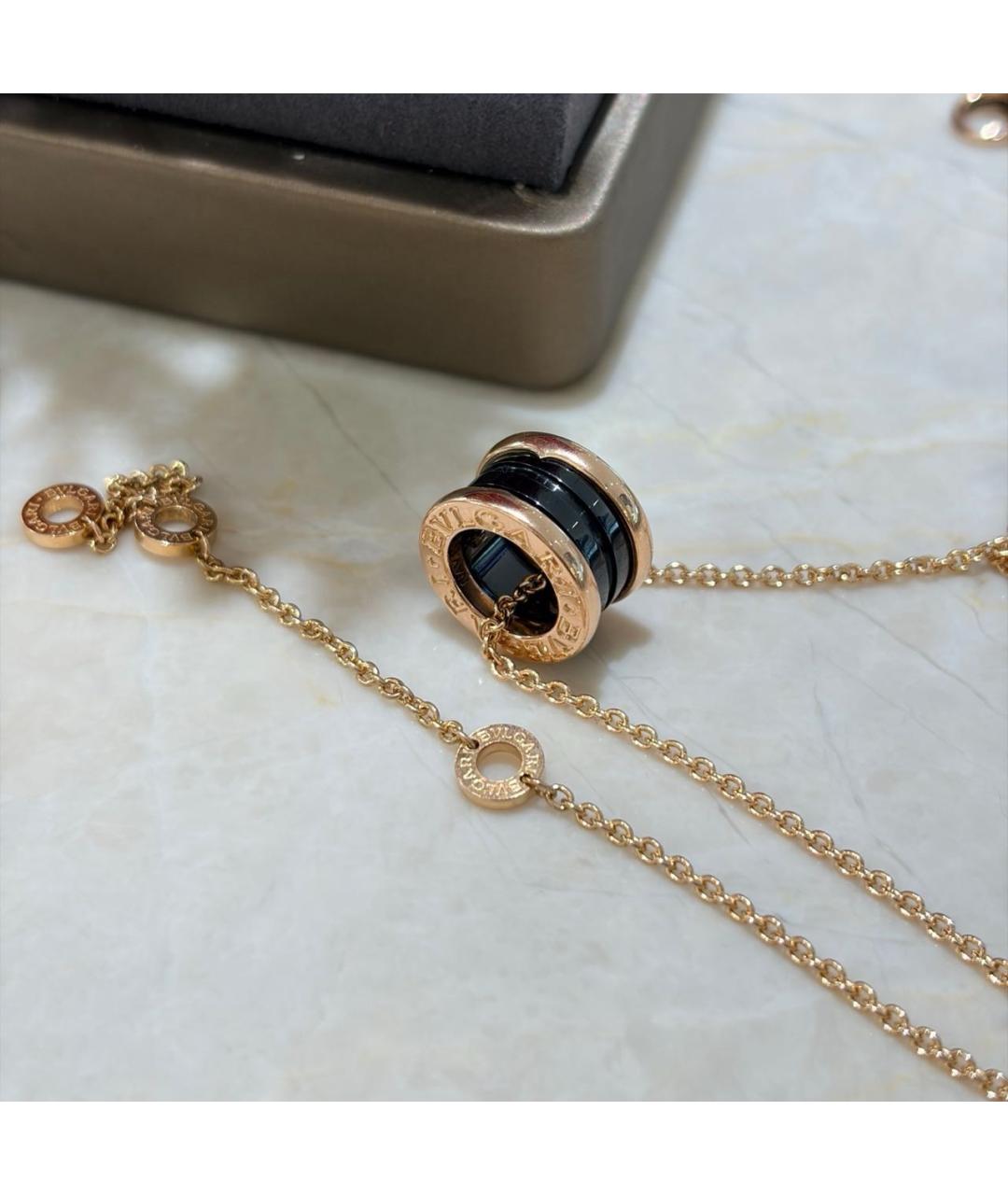 BVLGARI Золотая подвеска из розового золота, фото 3