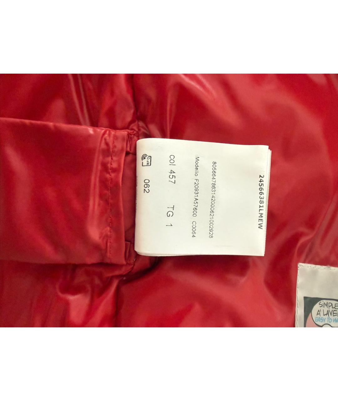 MONCLER Красный пуховик, фото 8