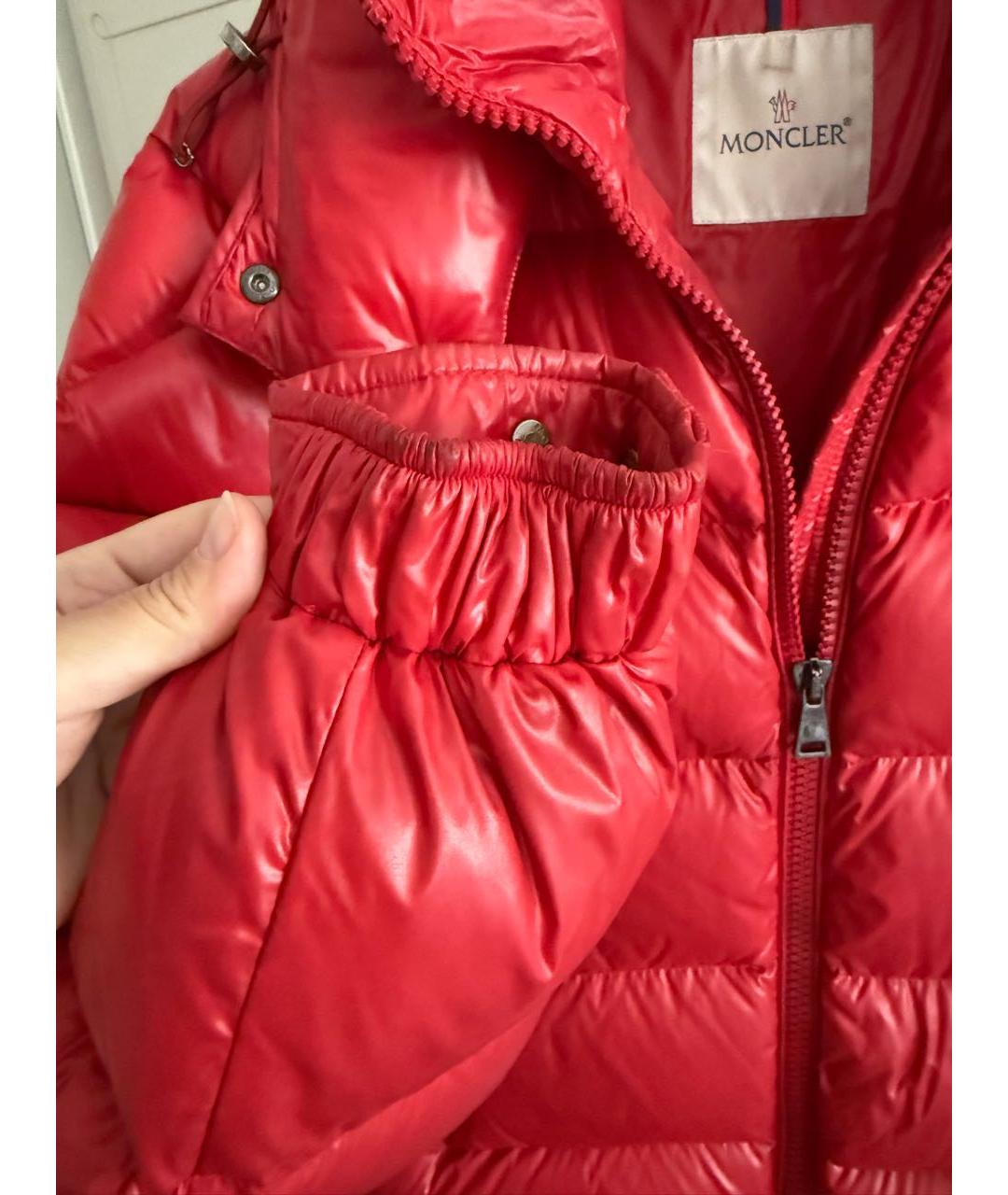 MONCLER Красный пуховик, фото 6