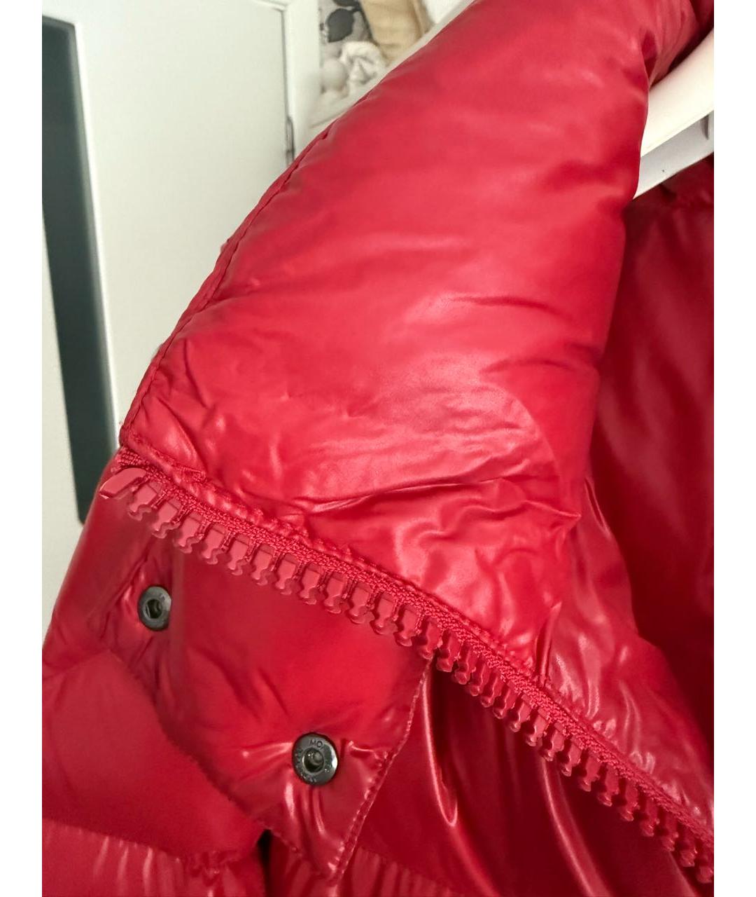 MONCLER Красный пуховик, фото 5