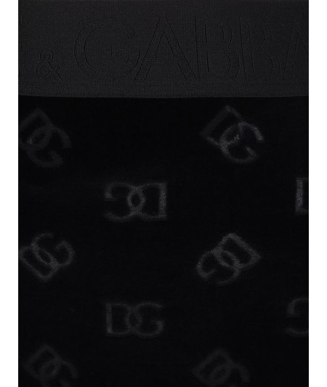 DOLCE&GABBANA Черная хлопковая юбка мини, фото 5