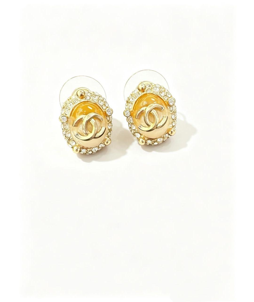 CHANEL Золотые серьги, фото 3