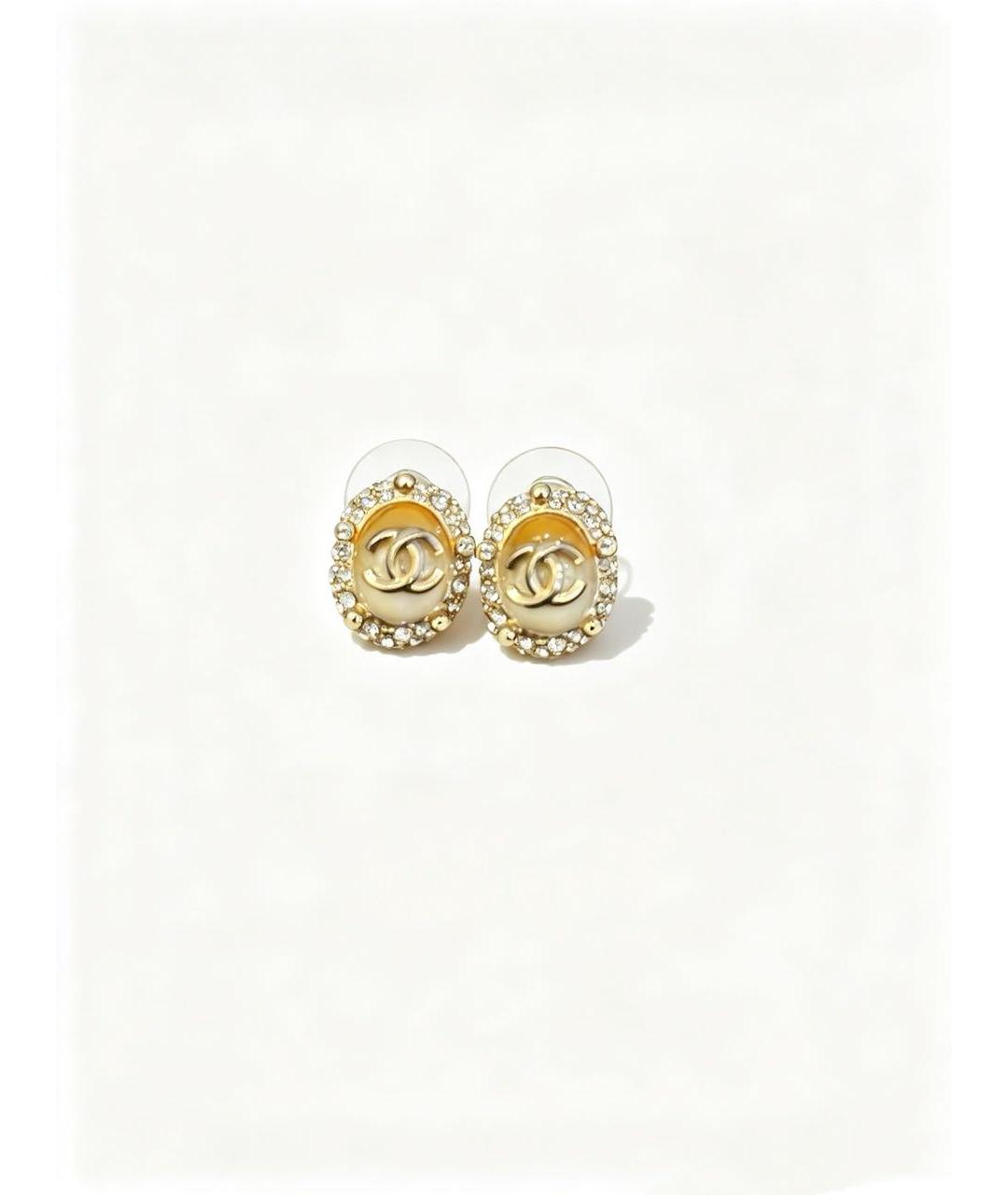CHANEL Золотые серьги, фото 5