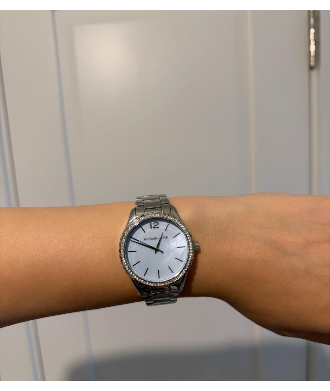 MICHAEL KORS Серебряные стеклянные часы, фото 5