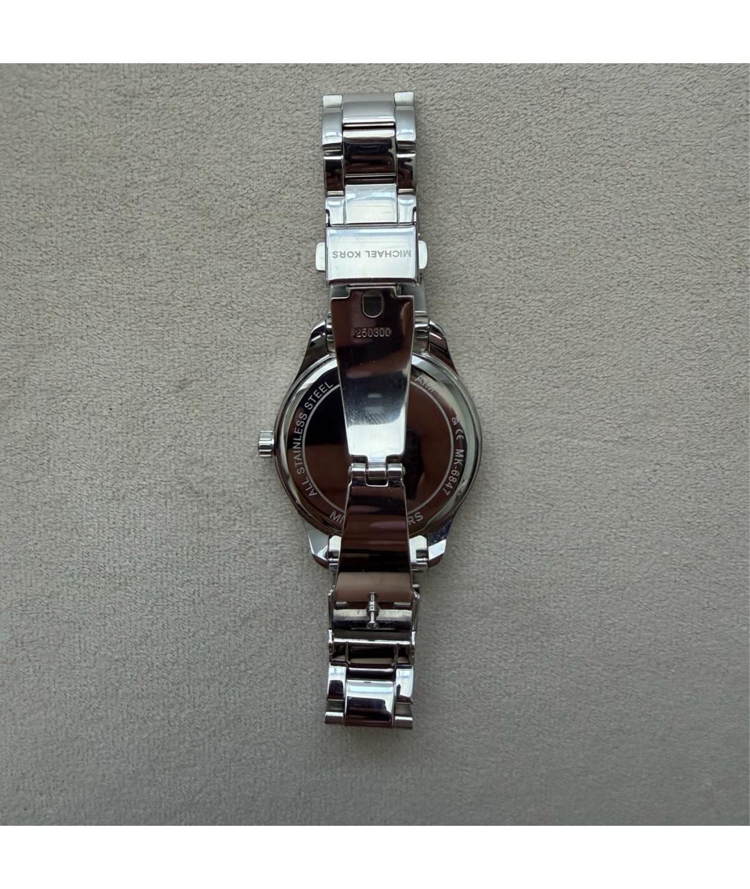 MICHAEL KORS Серебряные стеклянные часы, фото 3