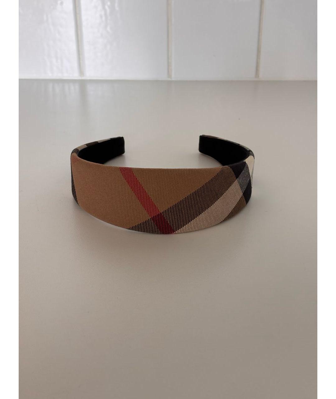 BURBERRY Коричневый ободок, фото 4