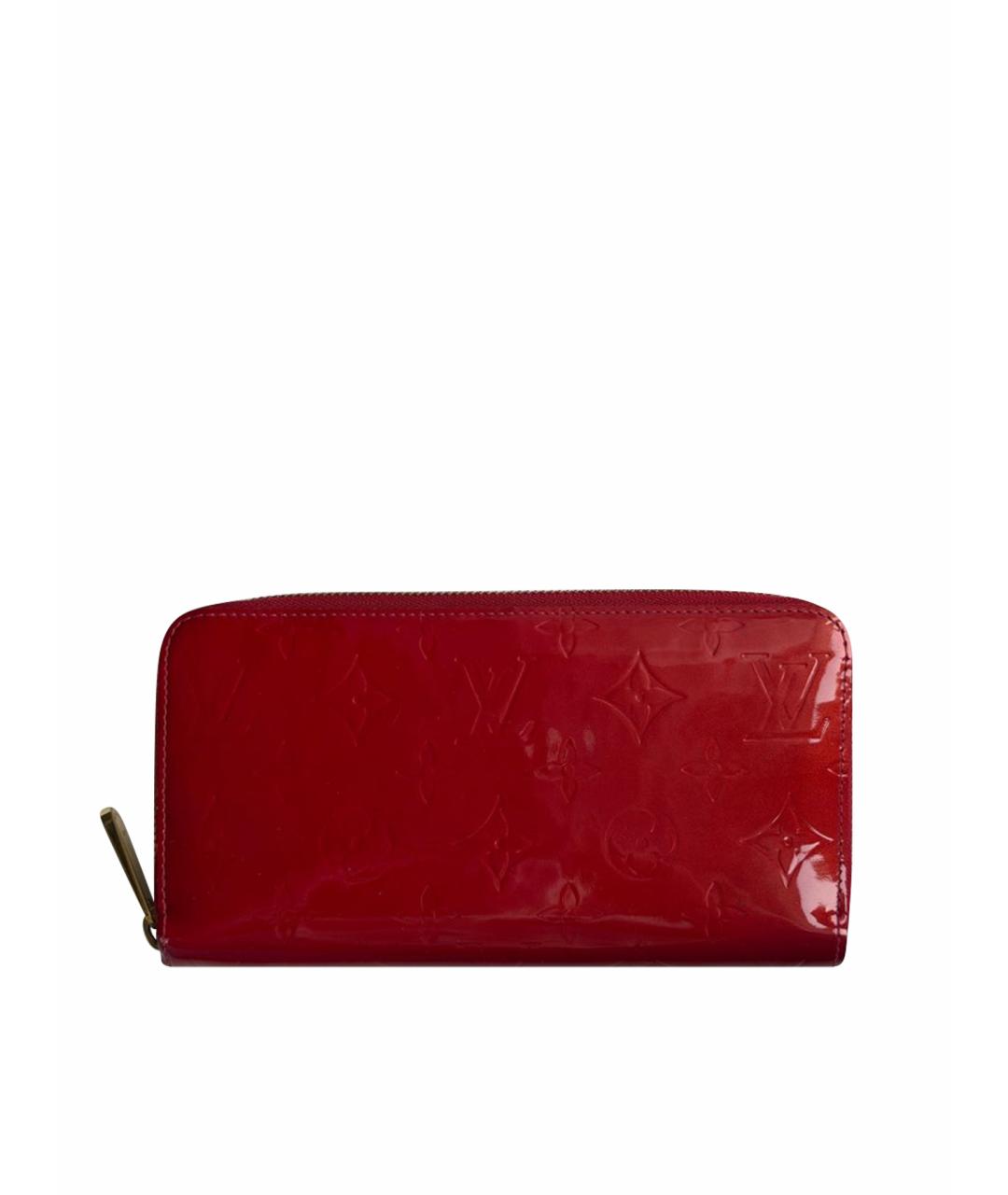 LOUIS VUITTON Красный кожаный кошелек, фото 1