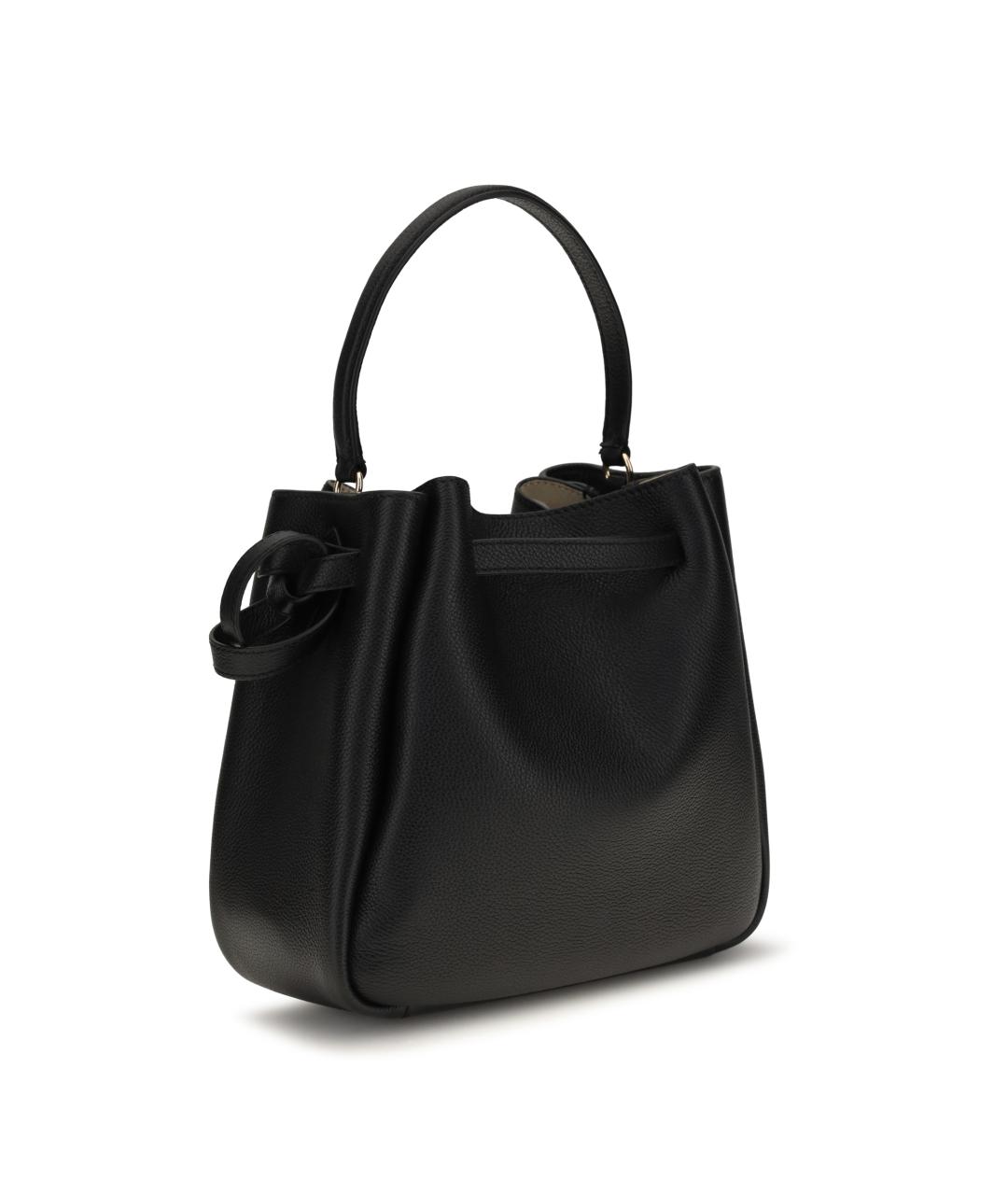 TORY BURCH Черная кожаная сумка через плечо, фото 3
