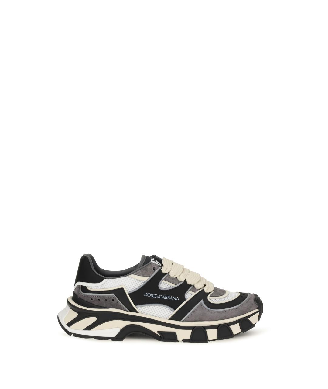 DOLCE&GABBANA Мульти кожаные низкие кроссовки / кеды, фото 5