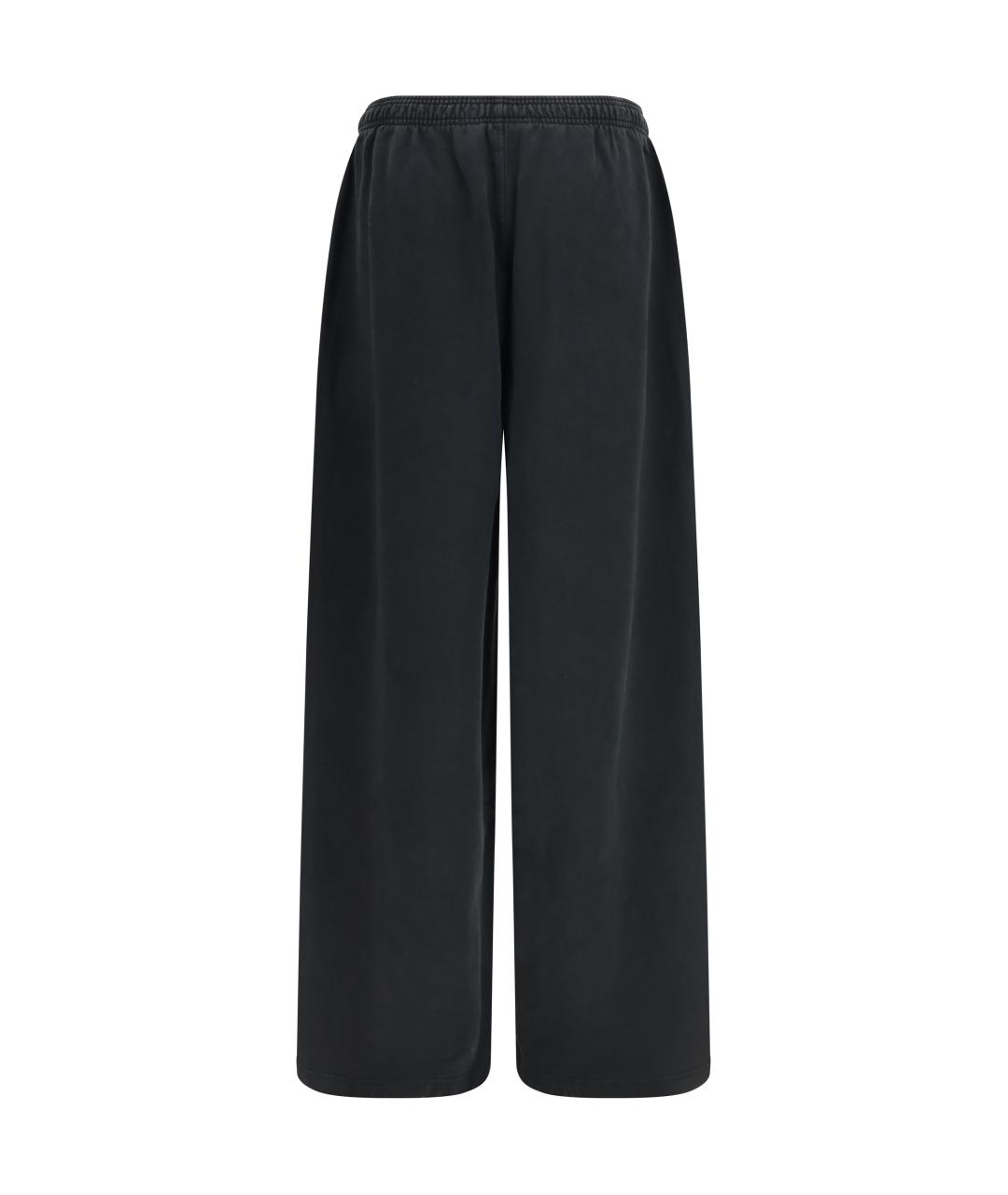 ALEXANDER WANG Черные хлопковые спортивные брюки и шорты, фото 2