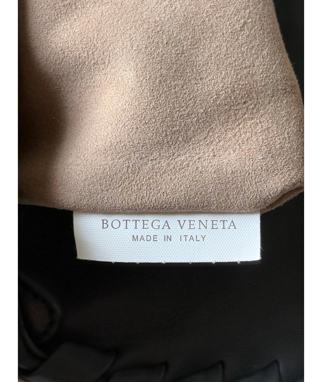 BOTTEGA VENETA Темно-синяя кожаная сумка через плечо, фото 6