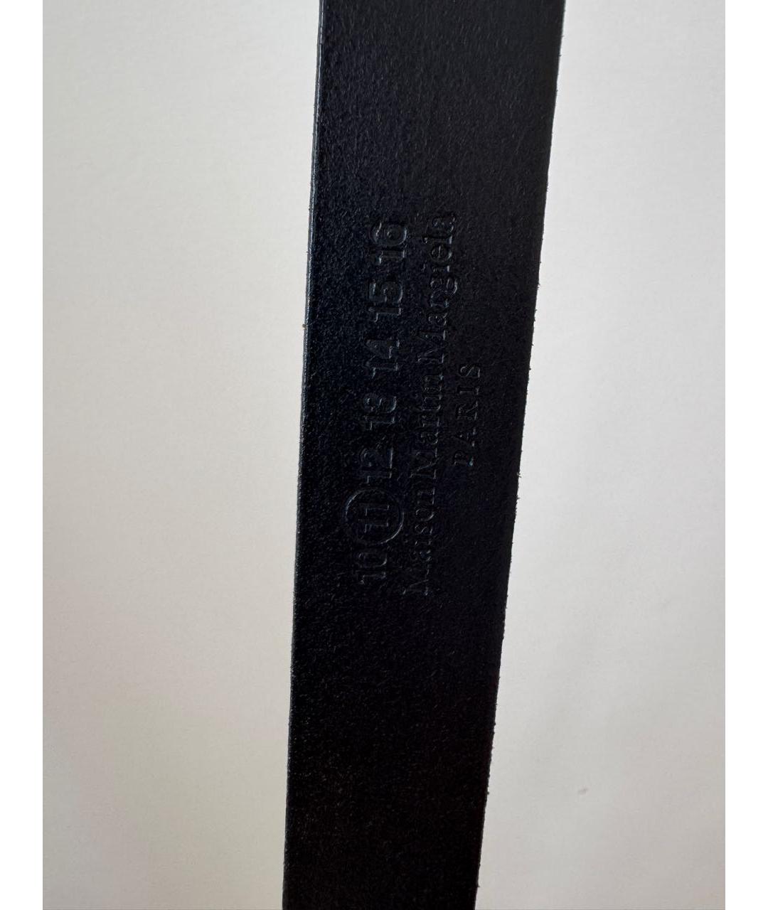 MAISON MARGIELA Черный кожаный ремень, фото 3